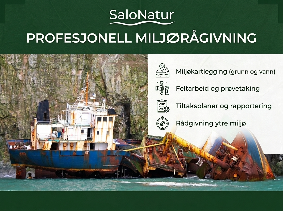 SaloNatur — profesjonell miljørådgivning innen ytre miljø i hele Norge SaloNatur — profesjonell miljørådgivning: miljøkartlegging av grunn og vann, feltarbeid og prøvetaking, tiltaksplaner og rapportering, samt rådgivning innen ytre miljø